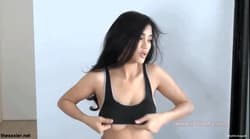 Faii showing off her big boobs'