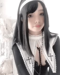 Cute sexy asian nun'