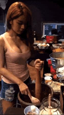 Asian big tits streetfood'